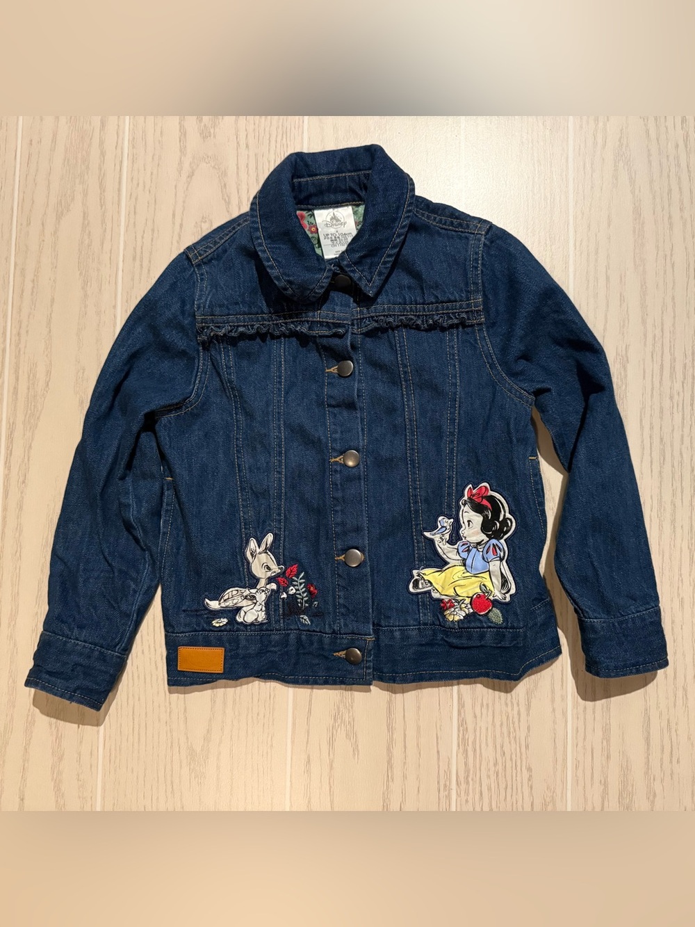 Disney‎ Parks Girls 4 Snow White Princess Embroidered Denim Jacket